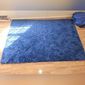 4 X 6 Navy Blue Shaggy Area Rug